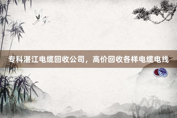 专科湛江电缆回收公司，高价回收各样电缆电线